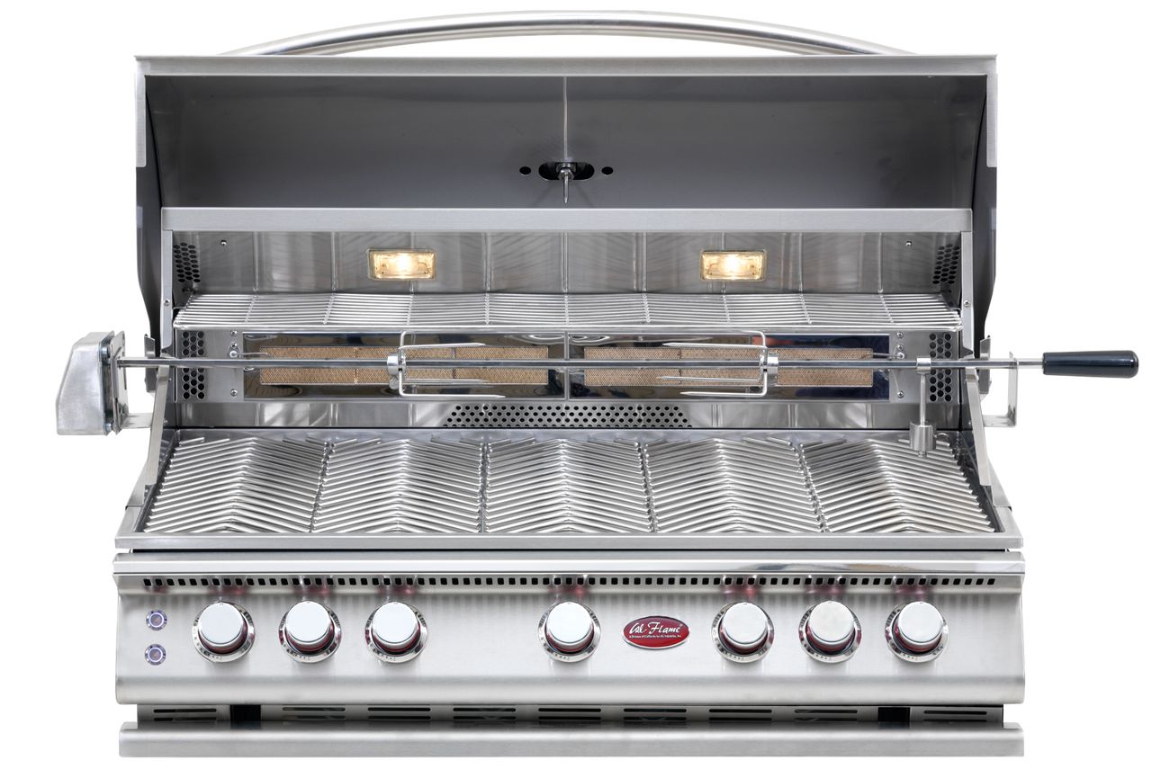 Cal Flame 5 Burner Built-In Convection Gas Grill BBQ19875CP