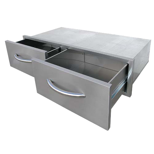 Cal Flame 2 Drawer Horizontal BBQ Bins BBQ08867