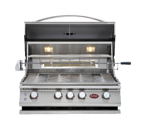 Cal Flame 4 Burner Built-In Convection Gas Grill BBQ19874CP