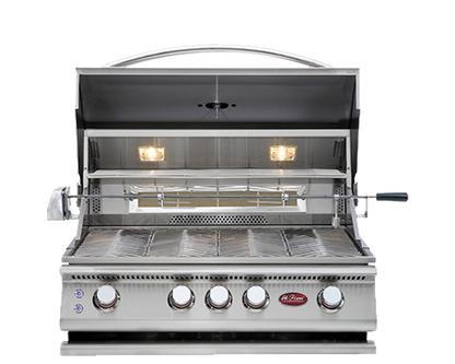 Cal Flame 4 Burner Built-In Convection Gas Grill BBQ19874CP