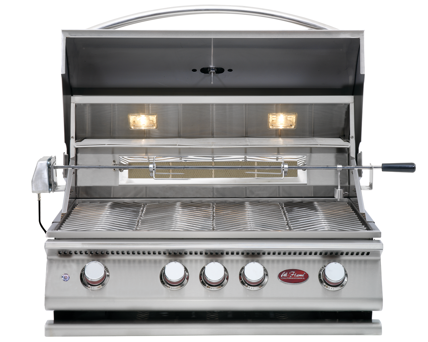 Cal Flame 4 Burner Built-In Convection Gas Grill BBQ19874CP