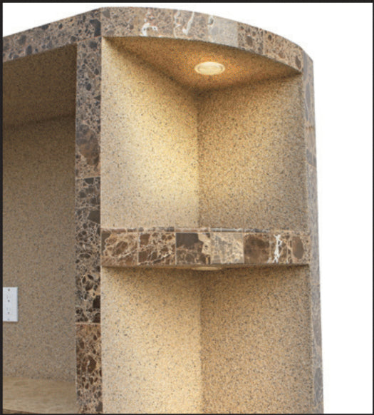 Cal Flame Crystal Outdoor Entertainment Center ODC-2