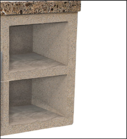Cal Flame Crystal Outdoor Entertainment Center ODC-2