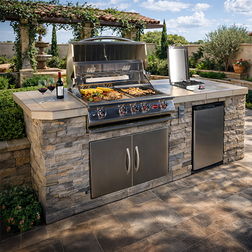 Cal Flame Escape Series Baja Q BBQ Island BBK-710
