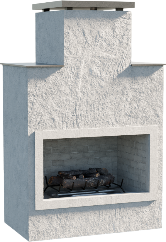 Cal Flame Escape Series Indio - Contemporary Outdoor Gas Fireplace FRP903-1