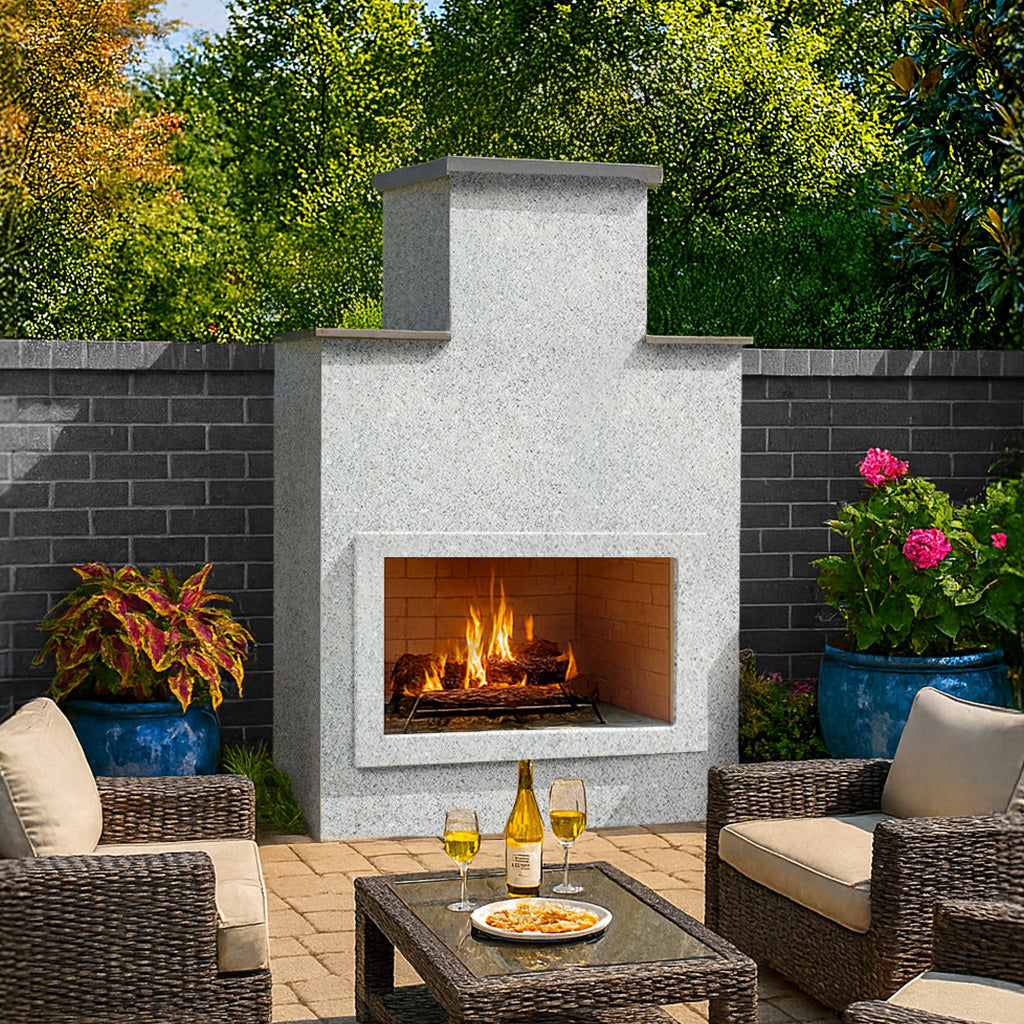 Cal Flame Escape Series Indio - Contemporary Outdoor Gas Fireplace FRP903-1
