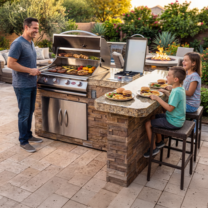 Cal Flame Escape Series Malibu Q BBQ Island BBK-830 R/L