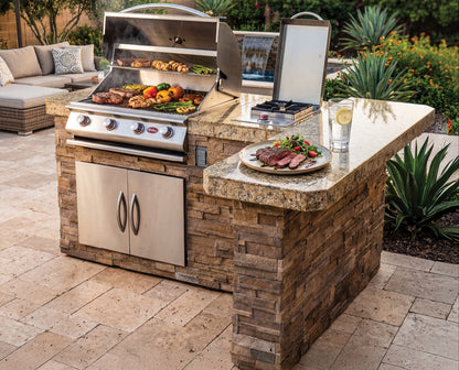 Cal Flame Escape Series Malibu Q BBQ Island BBK-830 R/L