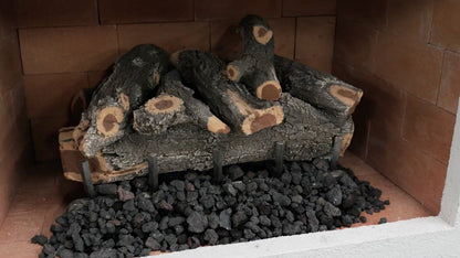 Cal Flame Escape Series Tahiti - Contemporary Outdoor Gas Fireplace with Bottom Mantel FRP903-3