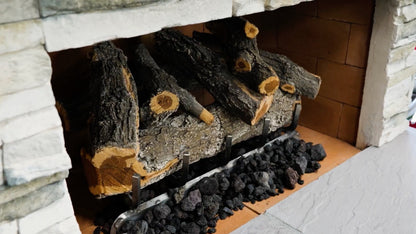 Cal Flame Escape Series Tahiti - Contemporary Outdoor Gas Fireplace with Bottom Mantel FRP903-3