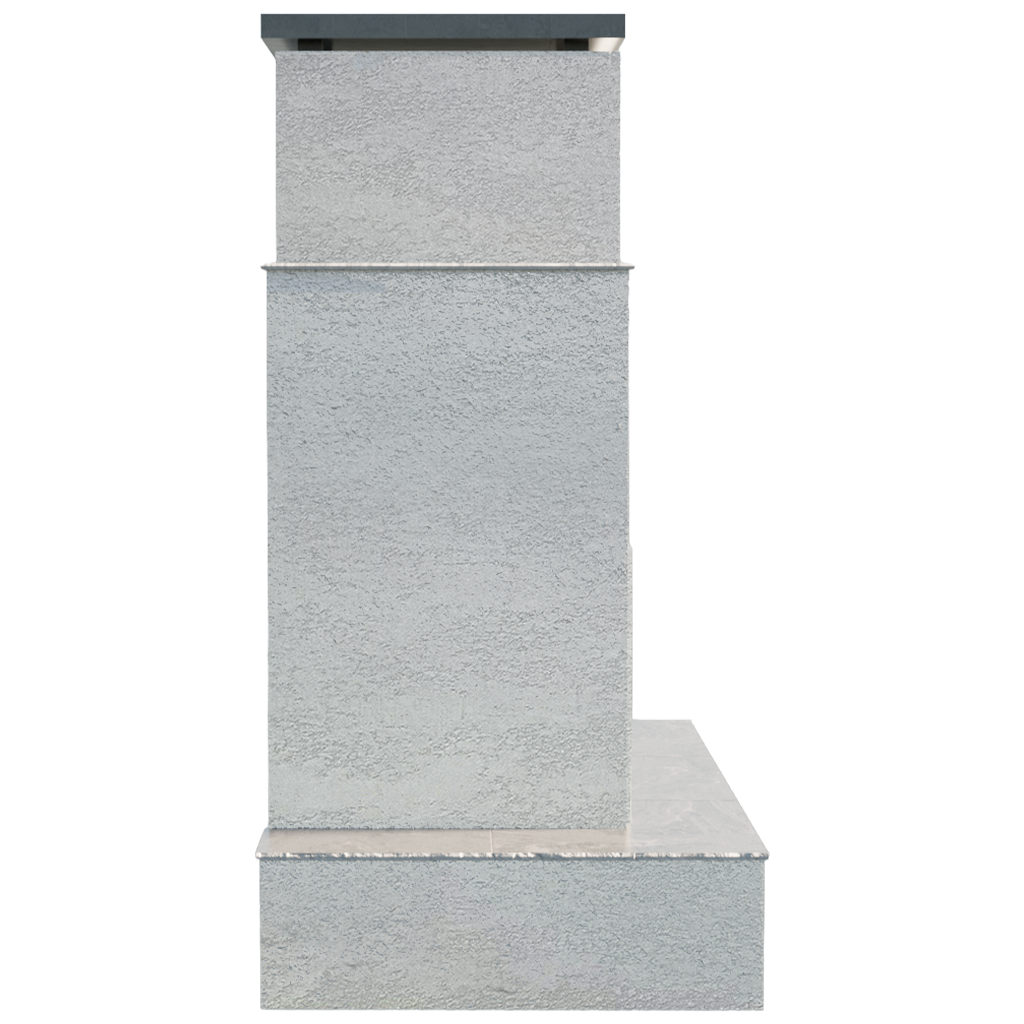 Cal Flame Escape Series Tahiti - Contemporary Outdoor Gas Fireplace with Bottom Mantel FRP903-3