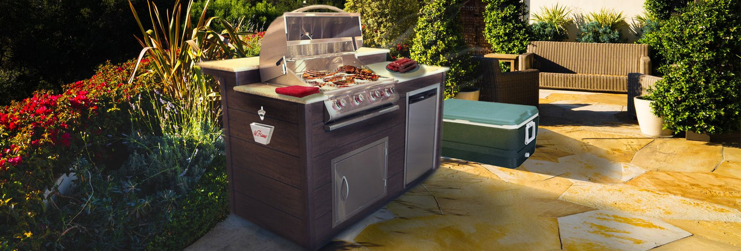 Cal Flame Escape Series Tropical Q BBQ Island PV6016
