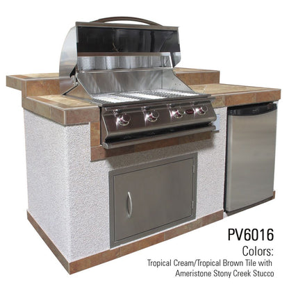 Cal Flame Escape Series Tropical Q BBQ Island PV6016