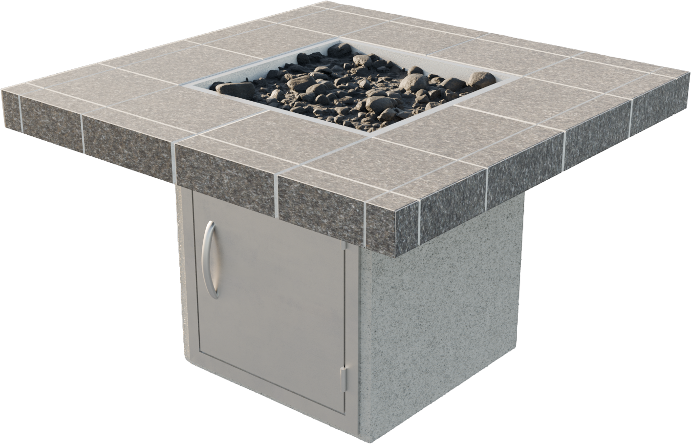 Cal Flame Mesa - Modern Contemporary Outdoor Gas Fire Pit FPT-S201M