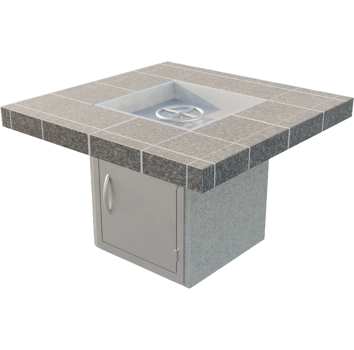 Cal Flame Mesa - Modern Contemporary Outdoor Gas Fire Pit FPT-S201M