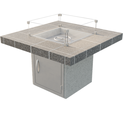 Cal Flame Mesa - Modern Contemporary Outdoor Gas Fire Pit FPT-S201M