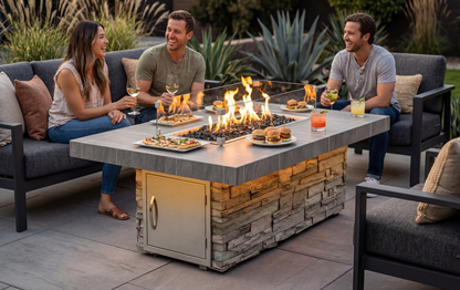 Cal Flame Mojave - Contemporary Outdoor Gas Fire Pit FPT-RT601M