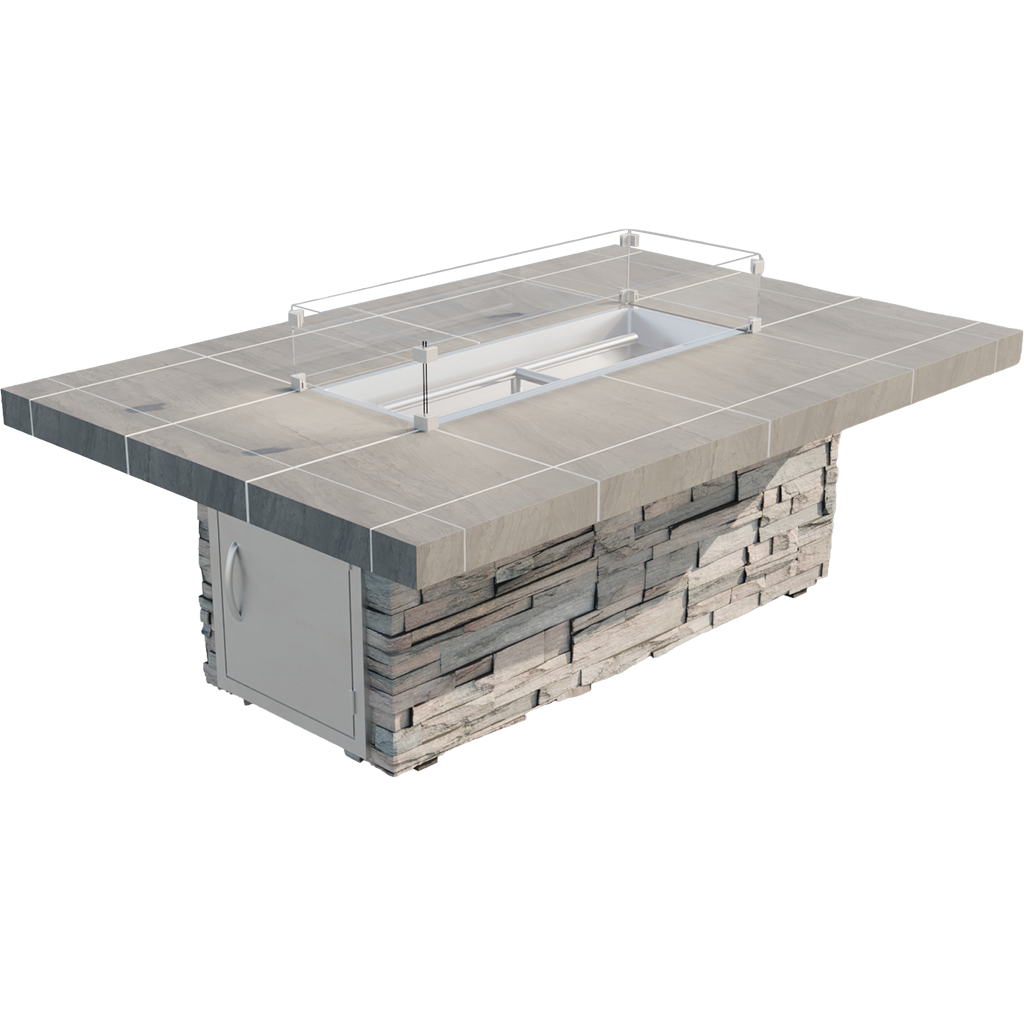 Cal Flame Mojave - Contemporary Outdoor Gas Fire Pit FPT-RT601M