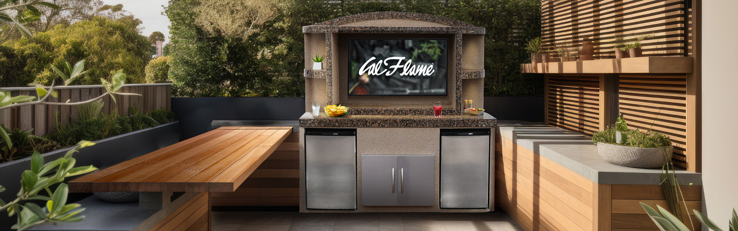 Cal Flame Paradise Outdoor Entertainment Center ODC-1