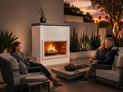 Cal Flame Patio Series Cabo - Modern Outdoor Gas Fireplace FRP901-1