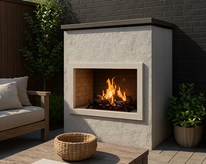 Cal Flame Patio Series Cabo - Modern Outdoor Gas Fireplace FRP901-1