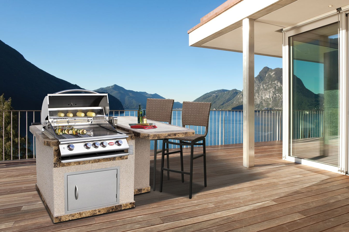 Cal Flame Patio Series Kauai Q BBQ Island BBK-402