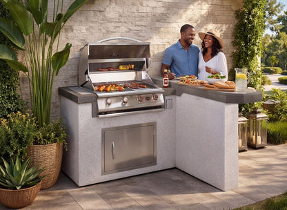 Cal Flame Patio Series Maui Q BBQ Island BBK-401 R/L