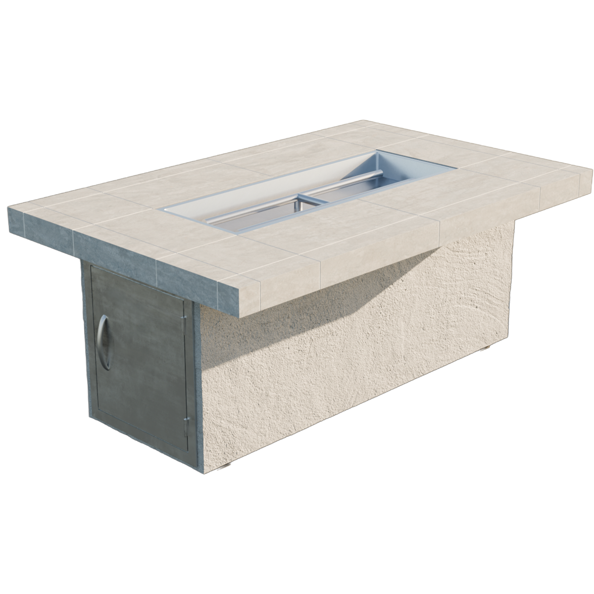 Cal Flame Phoenix - Modern Contemporary Outdoor Gas Fire Pit FPT-RT501M