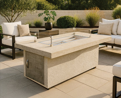 Cal Flame Phoenix - Modern Contemporary Outdoor Gas Fire Pit FPT-RT501M