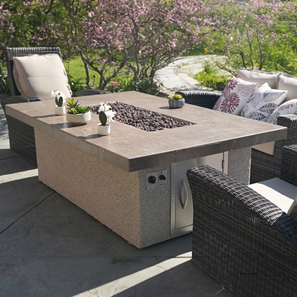 Cal Flame Phoenix - Modern Contemporary Outdoor Gas Fire Pit FPT-RT501M