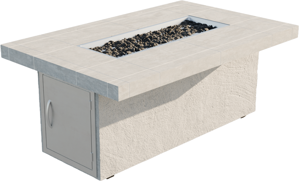 Cal Flame Phoenix - Modern Contemporary Outdoor Gas Fire Pit FPT-RT501M