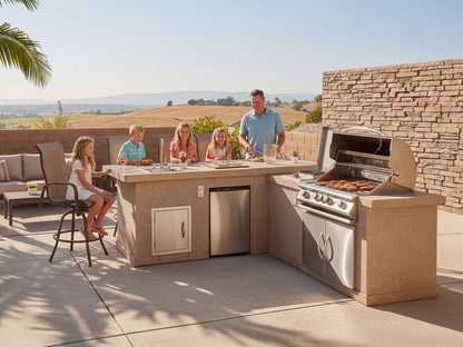 Cal Flame Platinum Series Carmel Q BBQ Island BBK870 R/L