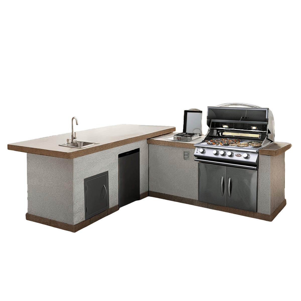 Cal Flame Platinum Series Carmel Q BBQ Island BBK870 R/L