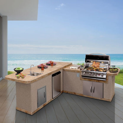 Cal Flame Platinum Series Carmel Q BBQ Island BBK870 R/L