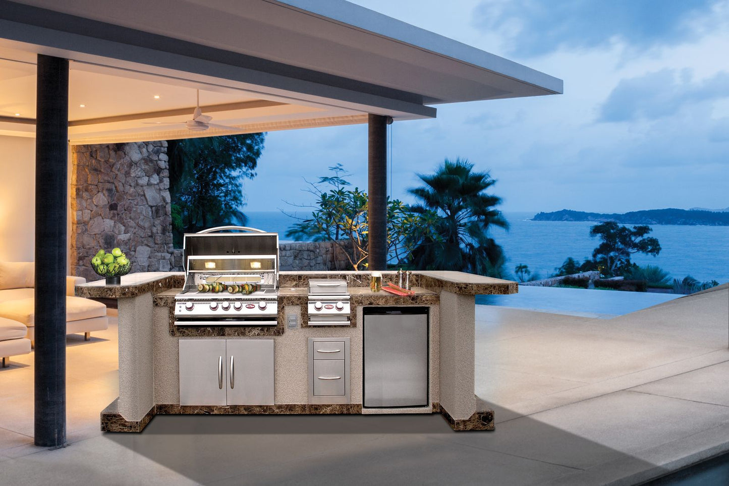 Cal Flame Platinum Series La Jolla BBQ Island PV7000