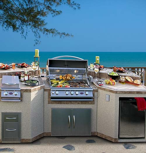 Cal Flame Platinum Series Laguna Q BBQ Island GPV3100