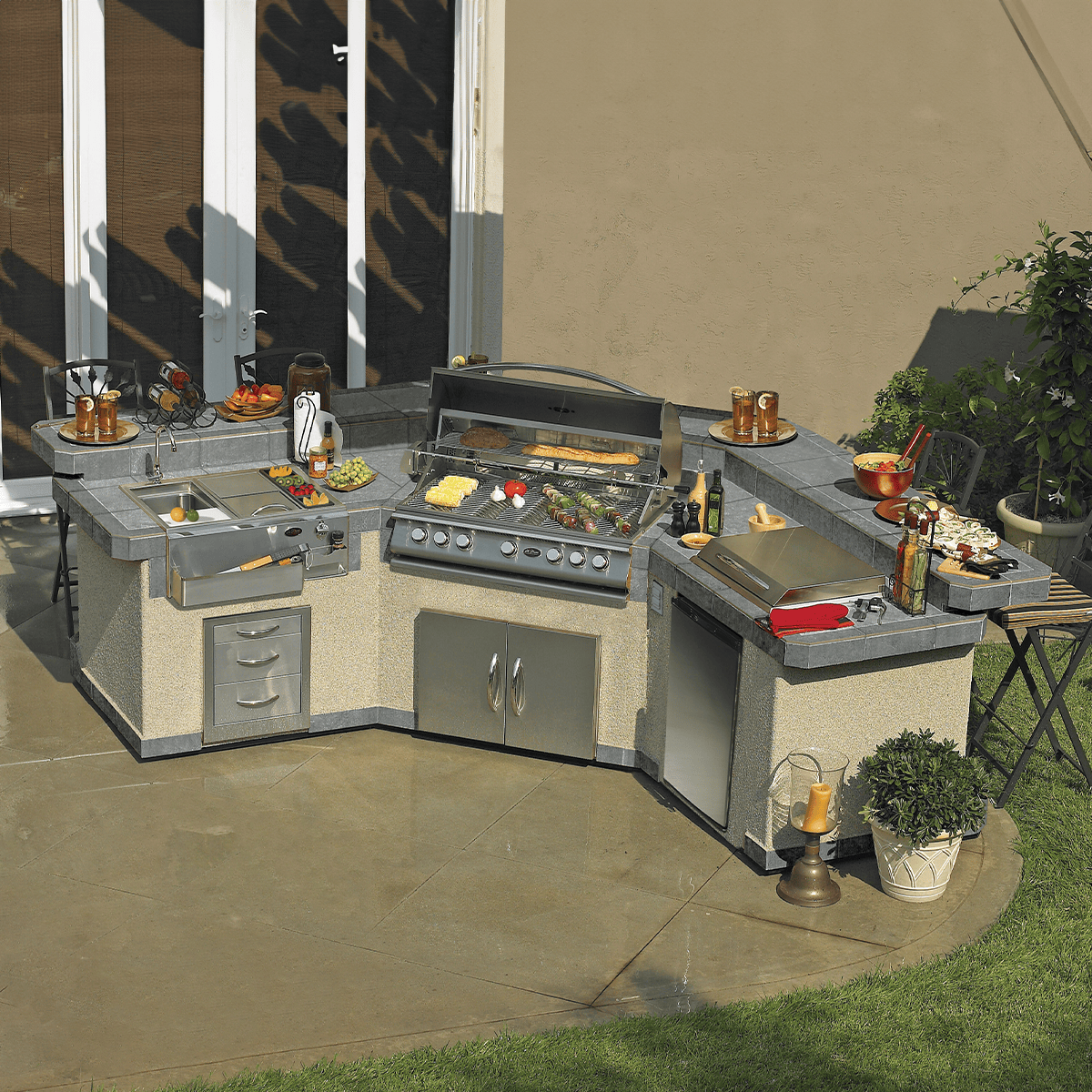 Cal Flame Platinum Series Laguna Q BBQ Island GPV3100