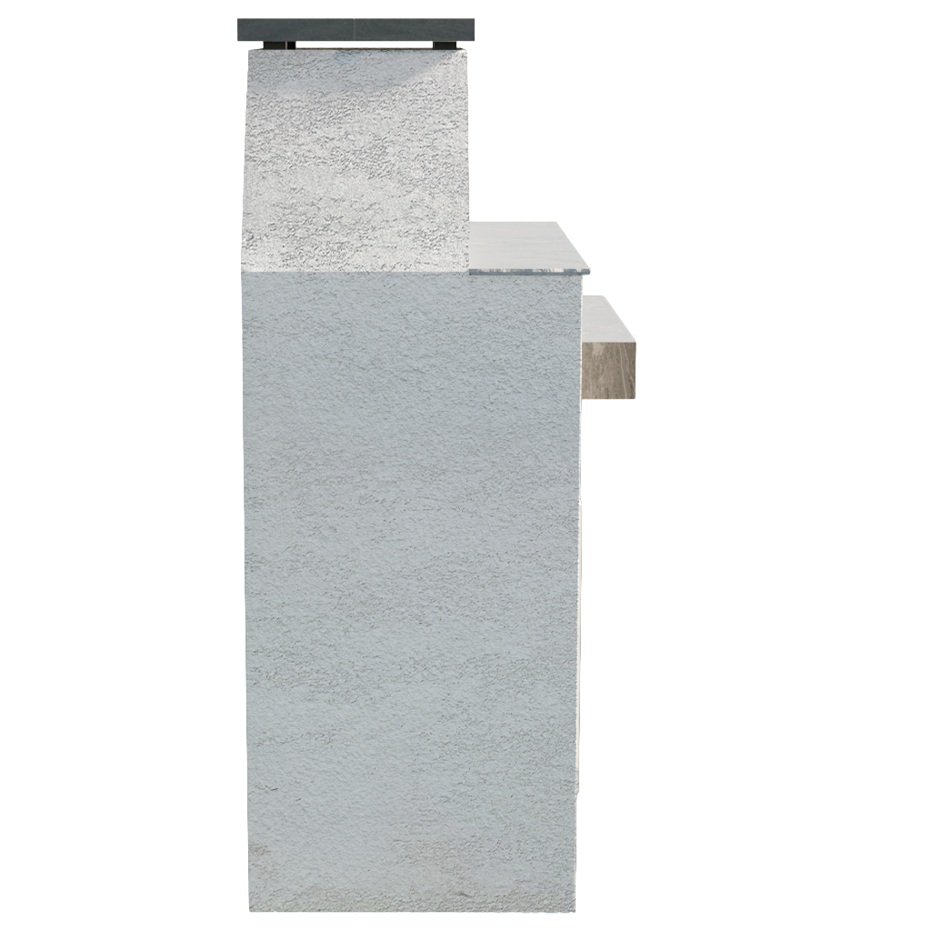 Cal Flame Platinum Series Laredo - Modern Outdoor Gas Fireplace with Mantel FRP905-1