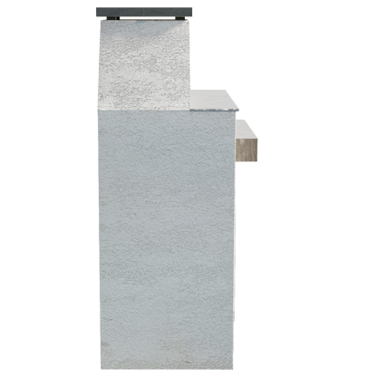 Cal Flame Platinum Series Laredo - Modern Outdoor Gas Fireplace with Mantel FRP905-1
