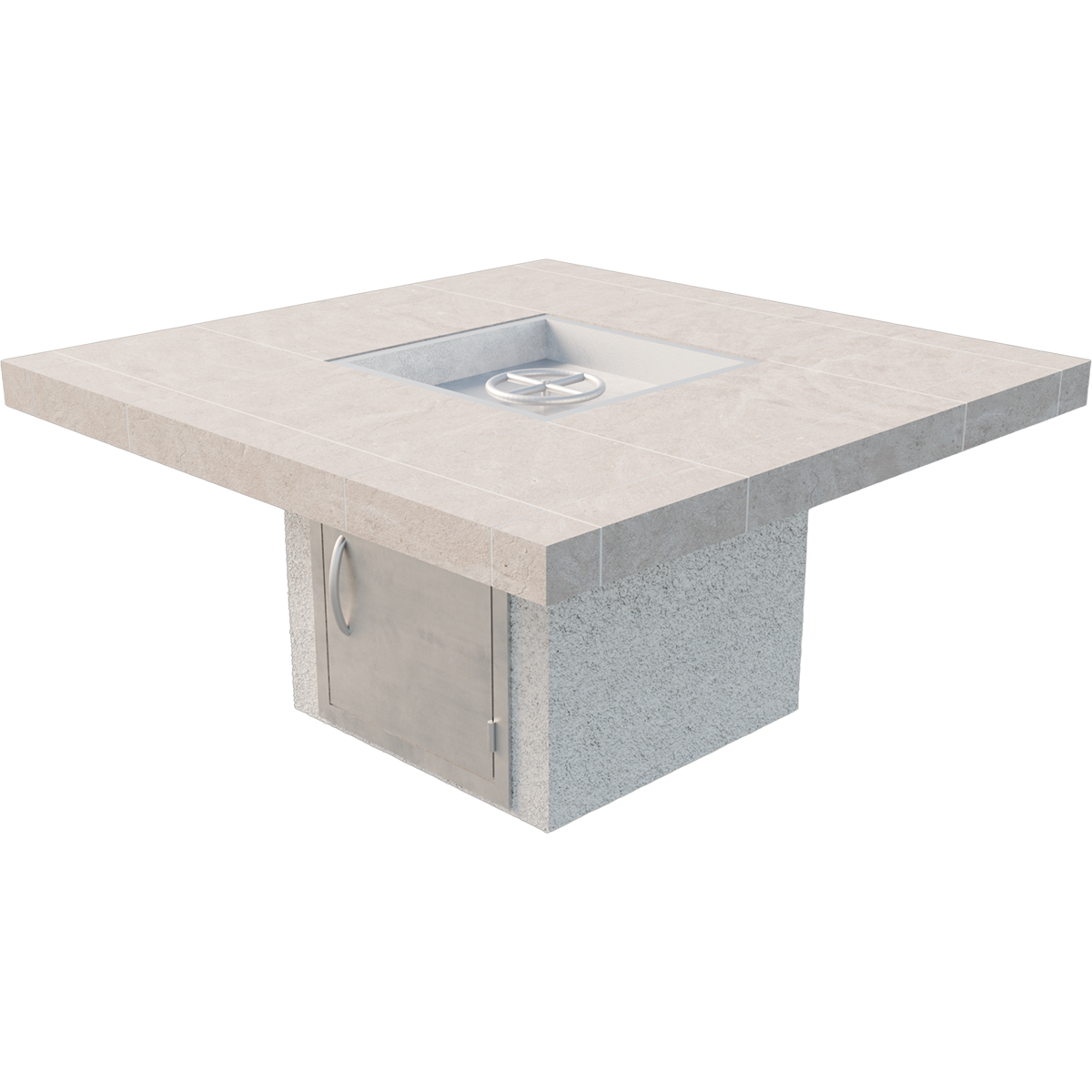 Cal Flame Sedona - Modern Contemporary Outdoor Gas Fire Pit FPT-S301M