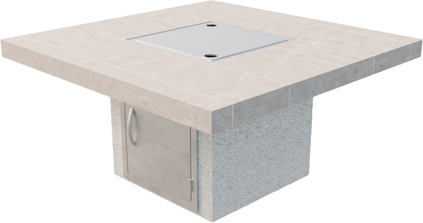 Cal Flame Sedona - Modern Contemporary Outdoor Gas Fire Pit FPT-S301M