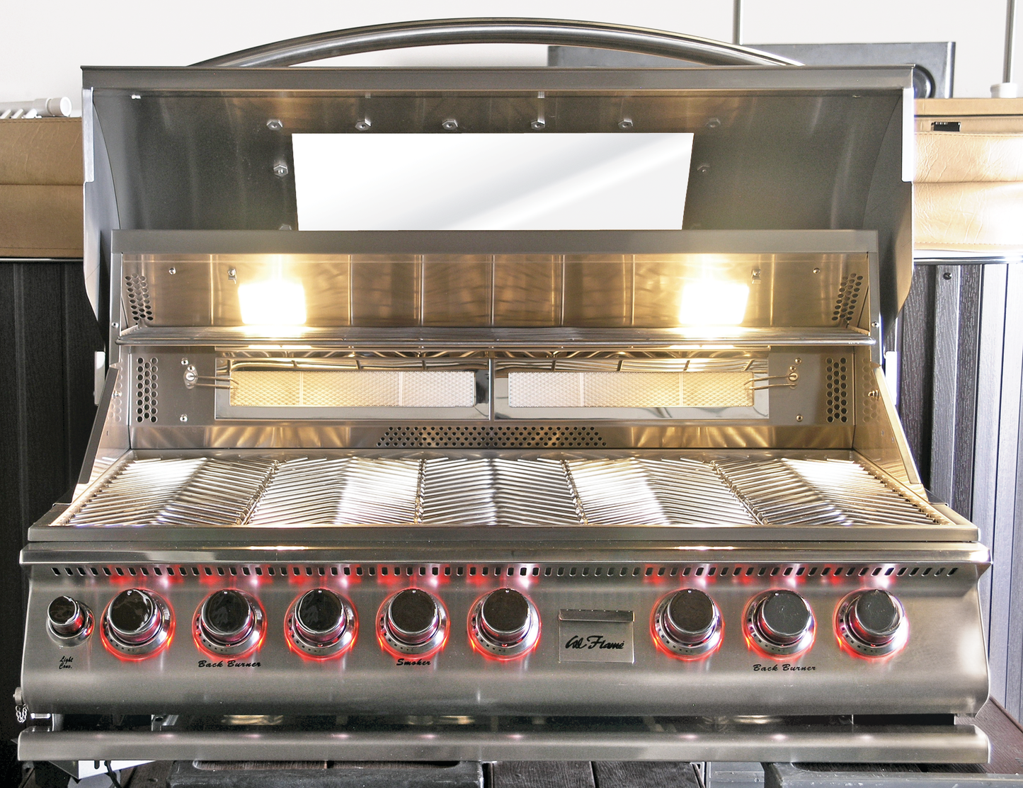 Cal Flame Top Gun 5 Burner Built-In Convection Gas Grill BBQ19875CTG