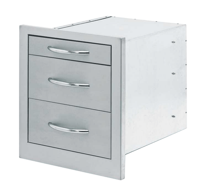 Cal Flame Wide 3 Drawer Storage Bin BBQ08866