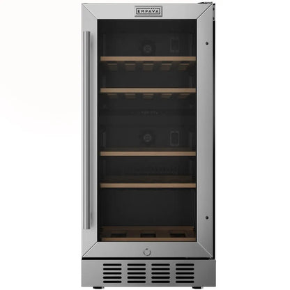 Empava 15 Inch Dual Zone Small Wine Fridge 26 Bottles EMPV-WC10D