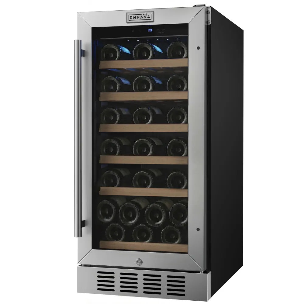 Empava 15 Inch Wine Cooler Wine Fridge 31 Bottles EMPV-WC09S