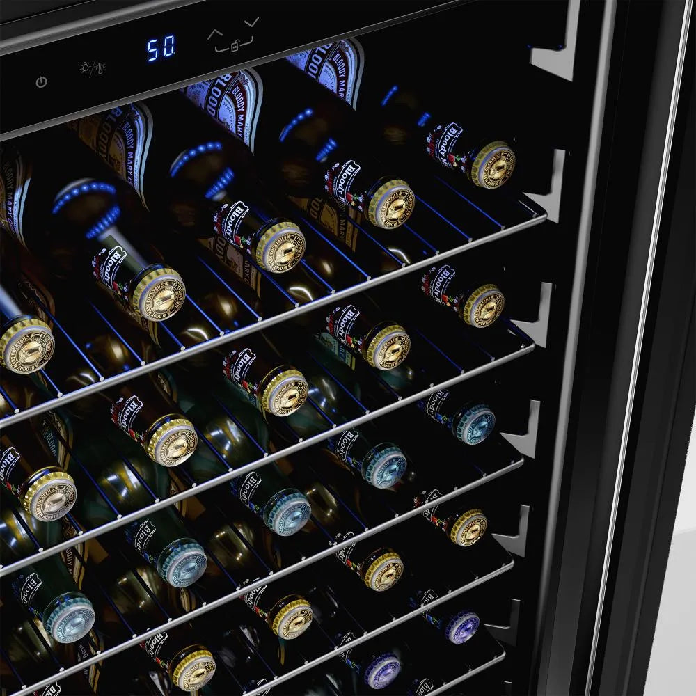 Empava 24 Inch Beverage Refrigerator with Glass Door 140 Cans EMPV-BR06S