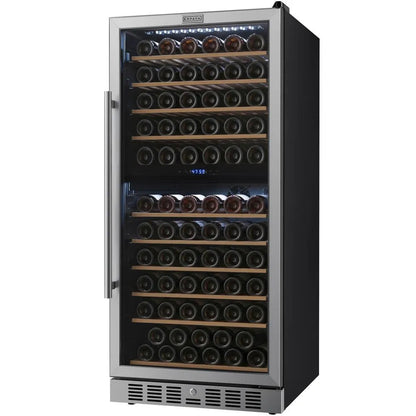 Empava 24 Inch Dual Zone Wine Cooler 53 Inch Tall Wine Refrigerator EMPV-WC14D