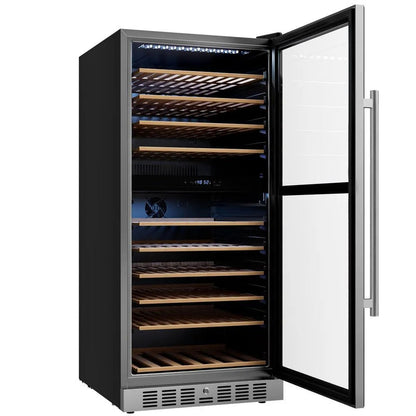 Empava 24 Inch Dual Zone Wine Cooler 53 Inch Tall Wine Refrigerator EMPV-WC14D