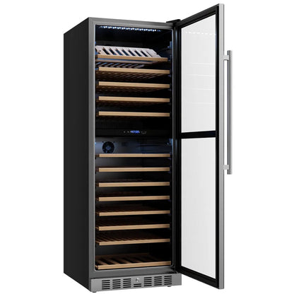 Empava 24-Inch Dual Zone Wine Cooler 67-Inch Tall Wine Refrigerator EMPV-WC16D