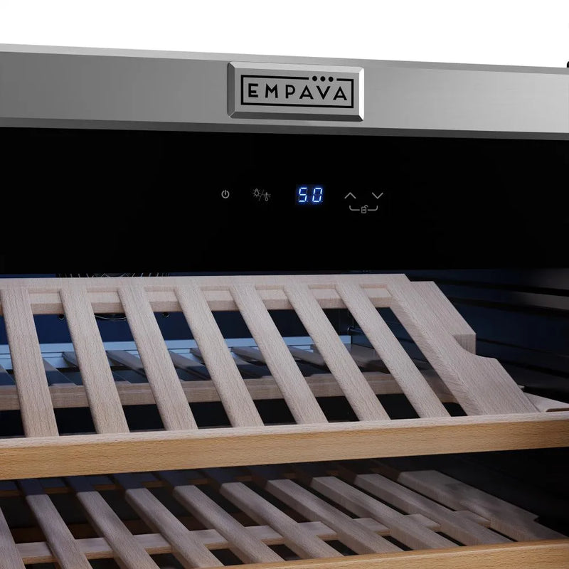 Empava 24 Inch Wine Cooler 67 Inch Tall Wine Refrigerator EMPV-WC15S